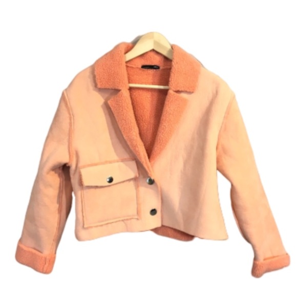 coral jacket zara